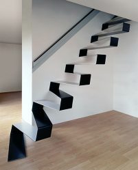 290+ Fotos de belas Opções de escadas para o segundo andar em uma casa particular (madeira, metal, concreto)