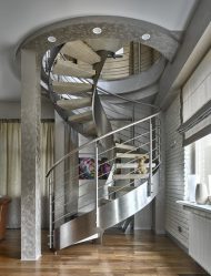 290+ Fotos de belas Opções de escadas para o segundo andar em uma casa particular (madeira, metal, concreto)