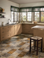 Linoleum no interior - uma solução simples e original como um revestimento de piso. 220+ (Fotos) Melhores ideias para sala de estar, cozinha, quarto