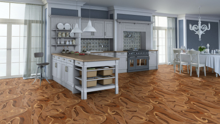 Linoleum no interior - uma solução simples e original como um revestimento de piso. 220+ (Fotos) Melhores ideias para sala de estar, cozinha, quarto