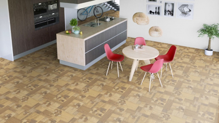 Linoleum no interior - uma solução simples e original como um revestimento de piso. 220+ (Fotos) Melhores ideias para sala de estar, cozinha, quarto