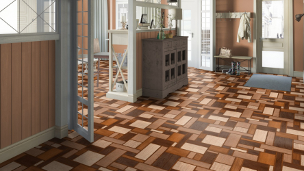Linoleum no interior - uma solução simples e original como um revestimento de piso. 220+ (Fotos) Melhores ideias para sala de estar, cozinha, quarto
