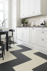 Linoleum no interior - uma solução simples e original como um revestimento de piso. 220+ (Fotos) Melhores ideias para sala de estar, cozinha, quarto