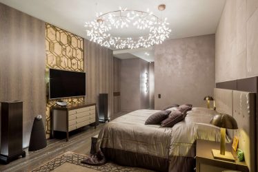 Lustres modernos no interior do quarto (mais de 190 fotos) - Como escolher um elemento de design brilhante para uma atmosfera tranquila?