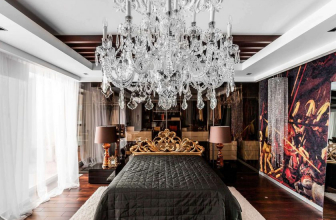 Modern Chandeliers in the interior of the bedroom (190+ Photos) - How to choose a bright design element for a quiet atmosphere?