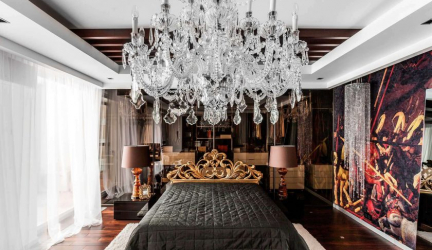 Lustres modernos no interior do quarto (mais de 190 fotos) - Como escolher um elemento de design brilhante para uma atmosfera tranquila?