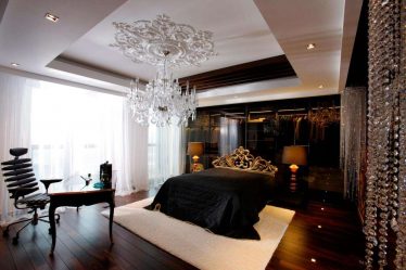Lustres modernos no interior do quarto (mais de 190 fotos) - Como escolher um elemento de design brilhante para uma atmosfera tranquila?
