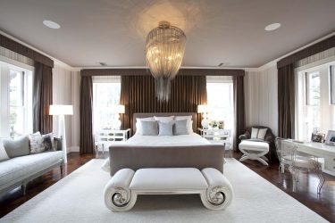 Lustres modernos no interior do quarto (mais de 190 fotos) - Como escolher um elemento de design brilhante para uma atmosfera tranquila?