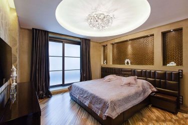 Lustres modernos no interior do quarto (mais de 190 fotos) - Como escolher um elemento de design brilhante para uma atmosfera tranquila?