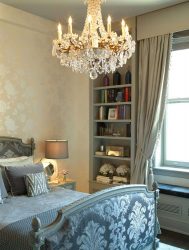 Lustres modernos no interior do quarto (mais de 190 fotos) - Como escolher um elemento de design brilhante para uma atmosfera tranquila?