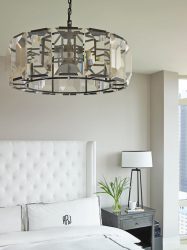 Lustres modernos no interior do quarto (mais de 190 fotos) - Como escolher um elemento de design brilhante para uma atmosfera tranquila?