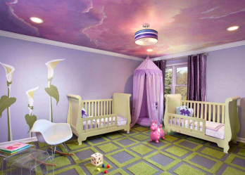Como escolher um candelabro e lâmpadas no berçário para o menino e para a menina? (180 + Photo Ceiling, LED e Incomum)