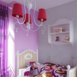 Como escolher um candelabro e lâmpadas no berçário para o menino e para a menina? (180 + Photo Ceiling, LED e Incomum)