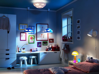Como escolher um candelabro e lâmpadas no berçário para o menino e para a menina? (180 + Photo Ceiling, LED e Incomum)