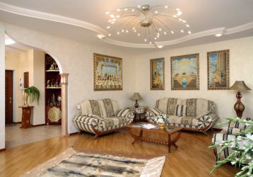 Lustres modernos para a sala de estar: 195+ (Foto) Soluções de interiores