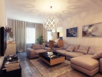 Lustres modernos para a sala de estar: 195+ (Foto) Soluções de interiores