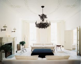 Lustres modernos para a sala de estar: 195+ (Foto) Soluções de interiores