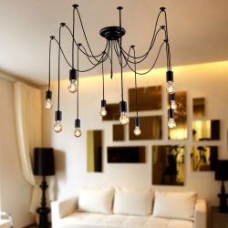 Lustres modernos para a sala de estar: 195+ (Foto) Soluções de interiores
