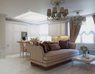 Lustres modernos para a sala de estar: 195+ (Foto) Soluções de interiores