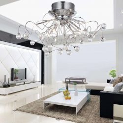 Lustres modernos para a sala de estar: 195+ (Foto) Soluções de interiores