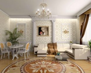 Lustres modernos para a sala de estar: 195+ (Foto) Soluções de interiores