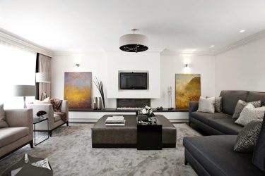 Lustres modernos para a sala de estar: 195+ (Foto) Soluções de interiores