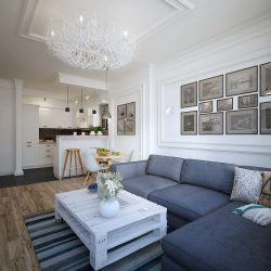 Lustres modernos para a sala de estar: 195+ (Foto) Soluções de interiores