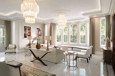 Lustres modernos para a sala de estar: 195+ (Foto) Soluções de interiores