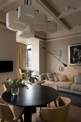 Lustres modernos para a sala de estar: 195+ (Foto) Soluções de interiores