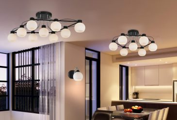 Lustres modernos para a sala de estar: 195+ (Foto) Soluções de interiores