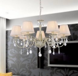Lustres modernos para a sala de estar: 195+ (Foto) Soluções de interiores