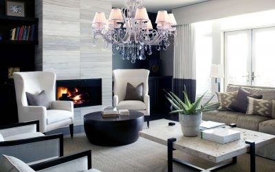 Lustres modernos para a sala de estar: 195+ (Foto) Soluções de interiores