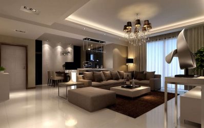 Lustres modernos para a sala de estar: 195+ (Foto) Soluções de interiores