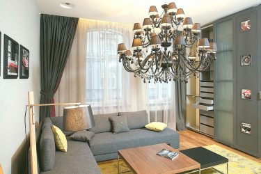 Lustres modernos para a sala de estar: 195+ (Foto) Soluções de interiores