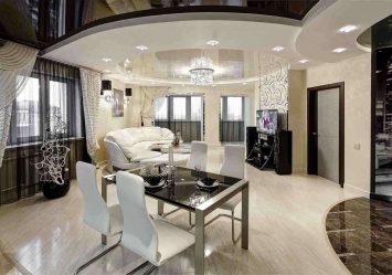 Lustres modernos para a sala de estar: 195+ (Foto) Soluções de interiores
