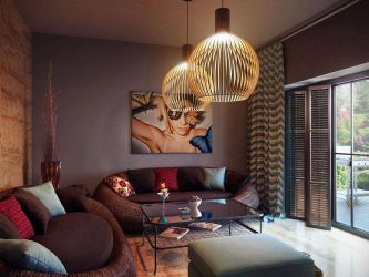 Lustres modernos para a sala de estar: 195+ (Foto) Soluções de interiores