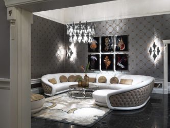 Lustres modernos para a sala de estar: 195+ (Foto) Soluções de interiores