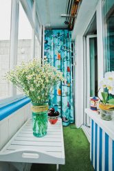 Como equipar uma pequena varanda em um apartamento: elegante, bonito, prático? 190+ (Fotos) Interiores com acabamento