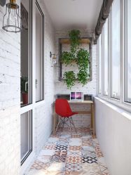 Como equipar uma pequena varanda em um apartamento: elegante, bonito, prático? 190+ (Fotos) Interiores com acabamento