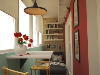 Como equipar uma pequena varanda em um apartamento: elegante, bonito, prático? 190+ (Fotos) Interiores com acabamento