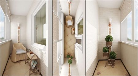 Como equipar uma pequena varanda em um apartamento: elegante, bonito, prático? 190+ (Fotos) Interiores com acabamento