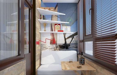 Como equipar uma pequena varanda em um apartamento: elegante, bonito, prático? 190+ (Fotos) Interiores com acabamento