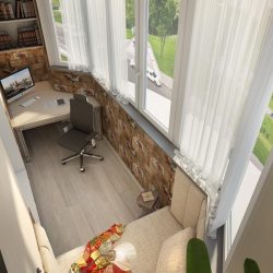 Como equipar uma pequena varanda em um apartamento: elegante, bonito, prático? 190+ (Fotos) Interiores com acabamento