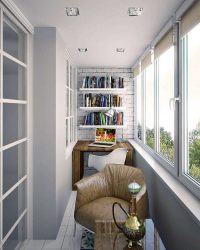 Como equipar uma pequena varanda em um apartamento: elegante, bonito, prático? 190+ (Fotos) Interiores com acabamento
