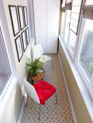 Como equipar uma pequena varanda em um apartamento: elegante, bonito, prático? 190+ (Fotos) Interiores com acabamento