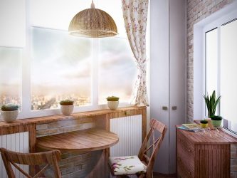 Como equipar uma pequena varanda em um apartamento: elegante, bonito, prático? 190+ (Fotos) Interiores com acabamento