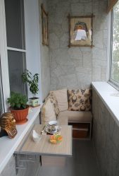Como equipar uma pequena varanda em um apartamento: elegante, bonito, prático? 190+ (Fotos) Interiores com acabamento