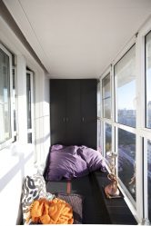 Como equipar uma pequena varanda em um apartamento: elegante, bonito, prático? 190+ (Fotos) Interiores com acabamento
