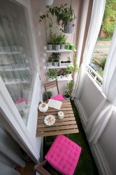 Como equipar uma pequena varanda em um apartamento: elegante, bonito, prático? 190+ (Fotos) Interiores com acabamento