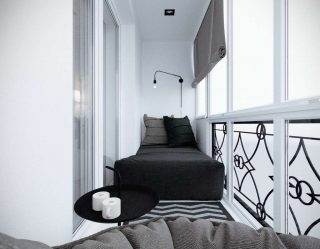 Como equipar uma pequena varanda em um apartamento: elegante, bonito, prático? 190+ (Fotos) Interiores com acabamento